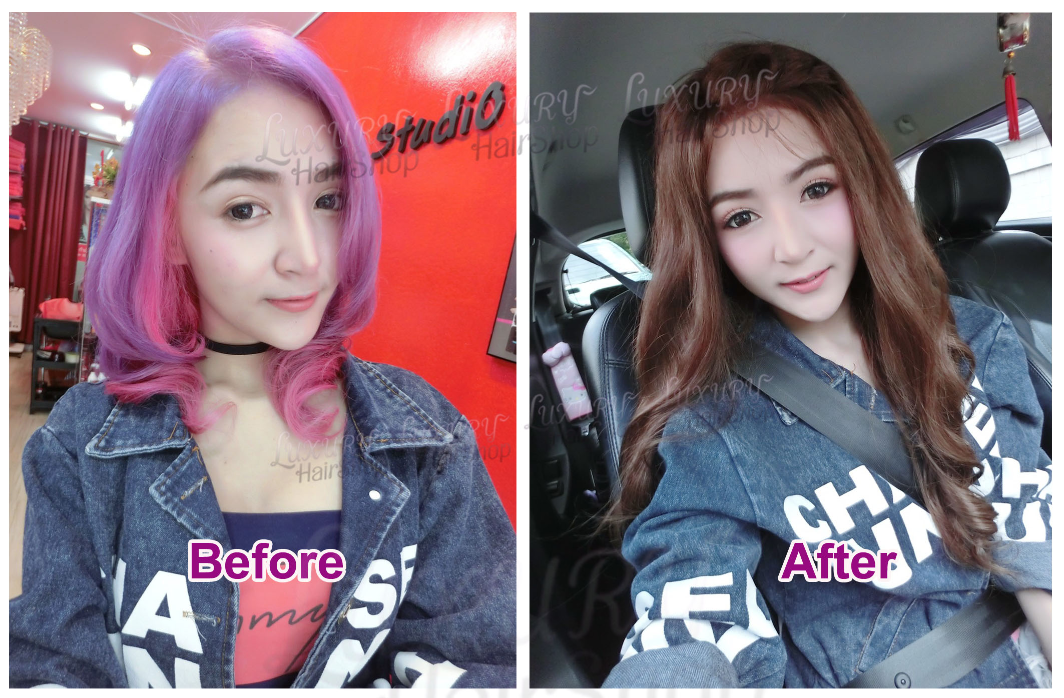 รวมภาพรีวิวลูกค้าวิกเต็มหัวบางส่วน